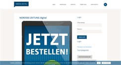 Desktop Screenshot of nordsee-zeitung.de