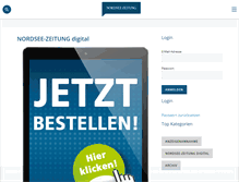 Tablet Screenshot of nordsee-zeitung.de